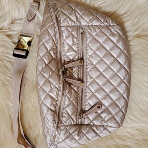 nwot MZ Wallace Rose Gold Crosby Sling Bag